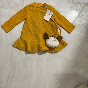 Mayoral girls dress size 12 months with purse